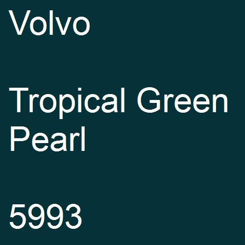 Volvo, Tropical Green Pearl, 5993.